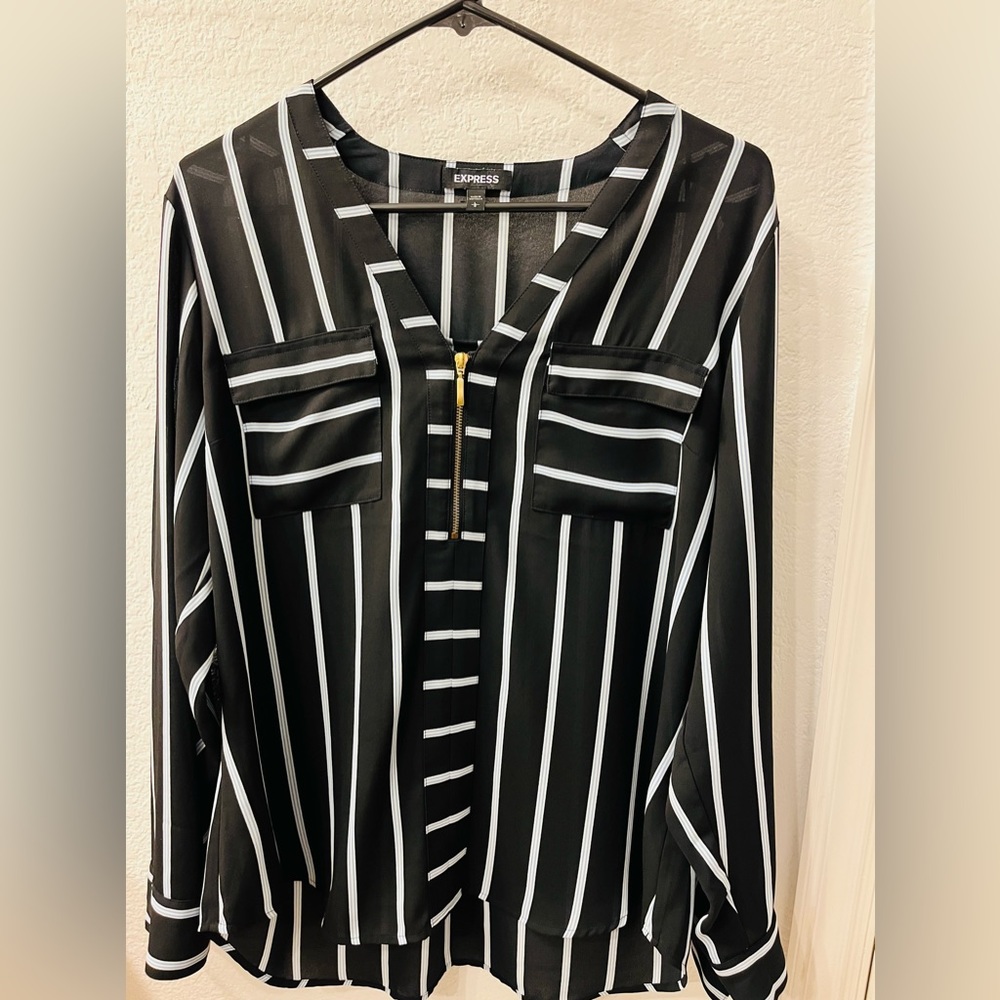 Express Blue Blouse